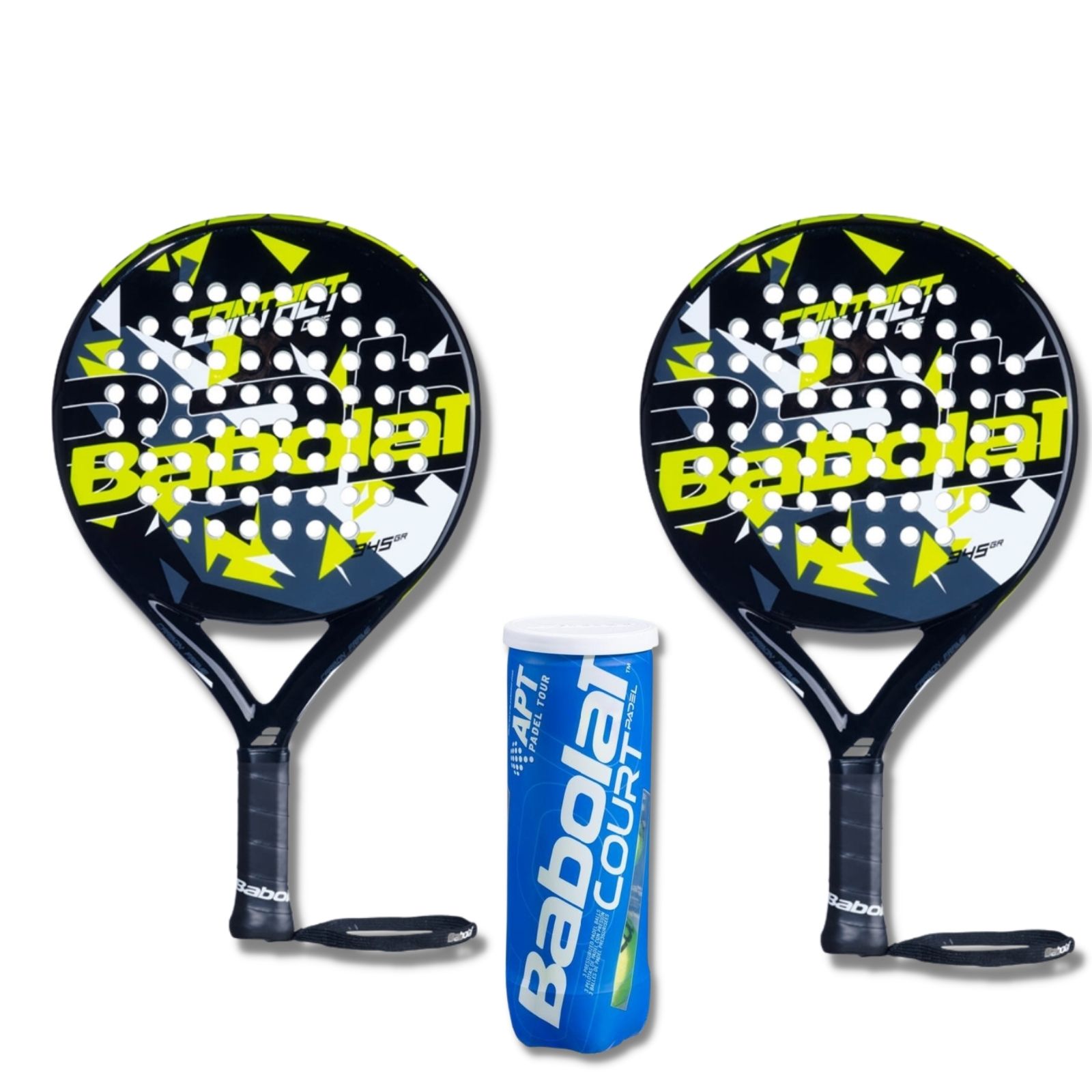 Billede af Babolat Padel Pakketilbud (2 X Babolat Contact Core + Babolat Court Padel X3)